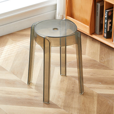 A&D Mariposa Sleek Transparent Stackable Stool from A&D