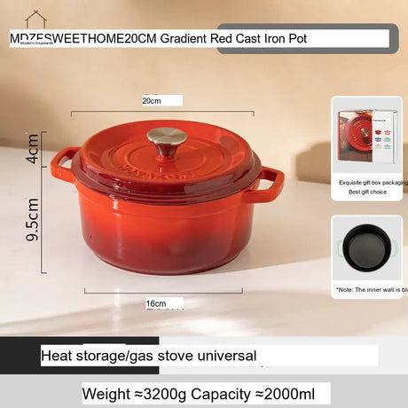 MH Elowen Elegant Enamel Cast Iron Pot from MH