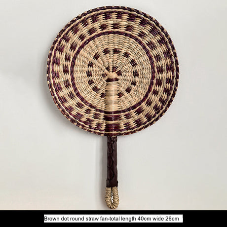 LIVETAI Akira Eco-Friendly Summer Hand-Cranked Sea Grass Fan from LIVETAI