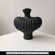 LIVETAI Isadora Elegant Black Ceramic Vase Decor from LIVETAI