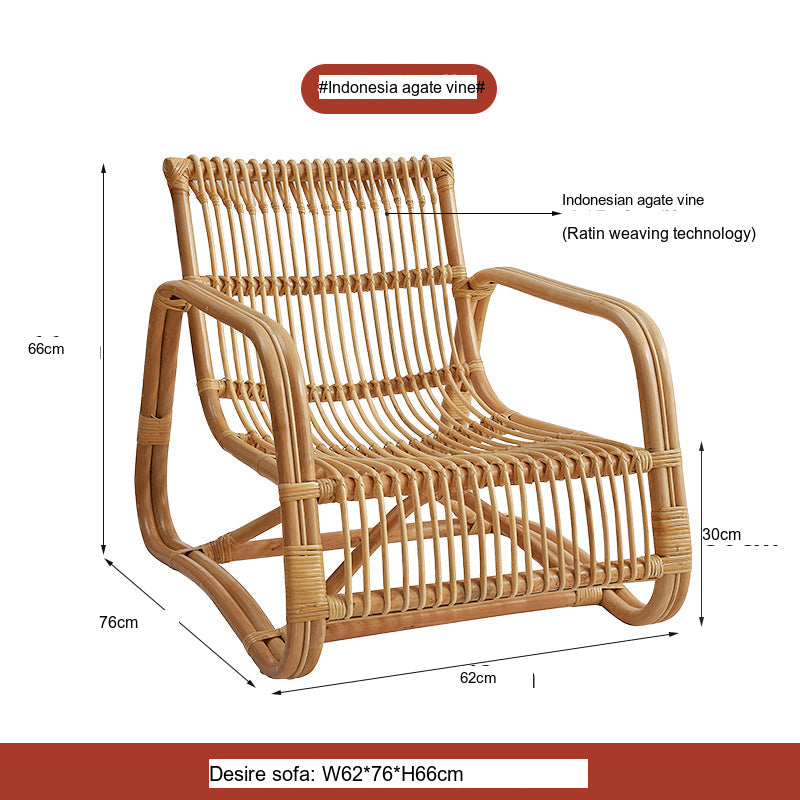 RATTAN FURNITURE Minato Elegant Indoor Lounge Chair from RATTAN FURNITURE