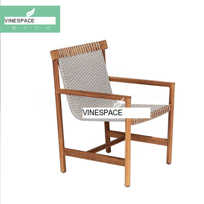RATTAN SPACE Santiago Waterproof Natural Wood High Chair from RATTAN SPACE