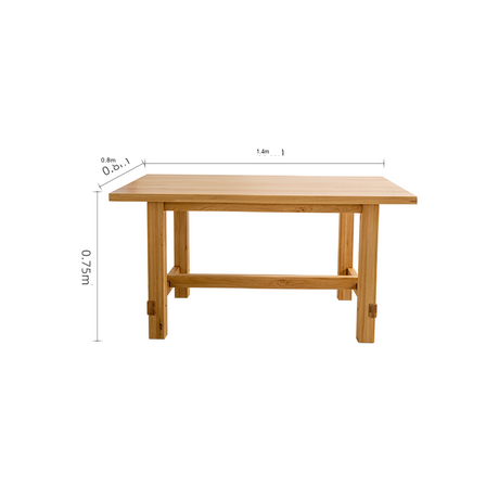BAIYA SHUNAN Akira Durable Solid Wood Square Dining Table from BAIYA SHUNAN