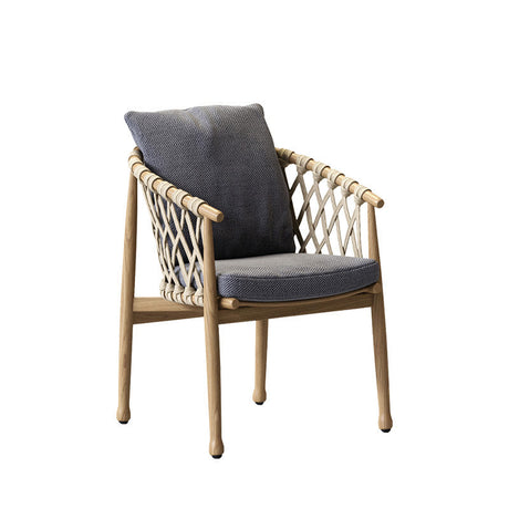 DIME GARDEN Amara Elegant Teak, Rattan Outdoor Table Set from DIME GARDEN