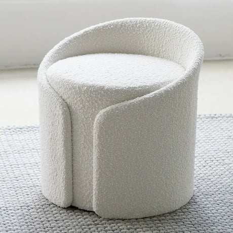 SOOGOOD Elowen Cozy Fabric Round Stool from SOOGOOD