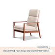 GENJI Hiroshi Sleek Solid Wood Lounge Chair from GENJI
