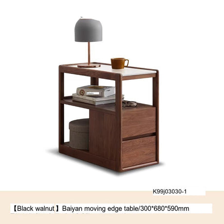 GENJI Takamatsu Elegant Solid Wood Side Table from GENJI