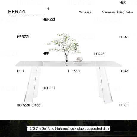 HERZZI Cortland Chic Acrylic Dining Set from HERZZI