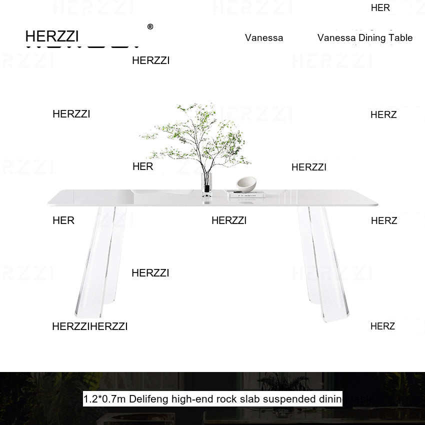 HERZZI Cortland Chic Acrylic Dining Set from HERZZI