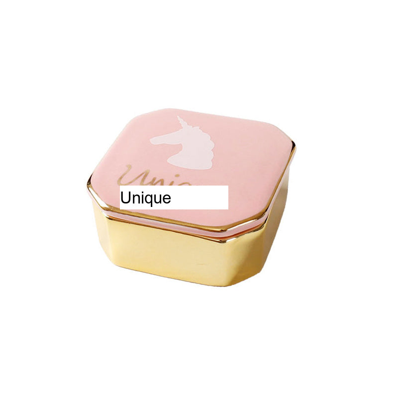 TIANRUN Celestine Elegant Ceramic Jewelry Storage Box from TIANRUN