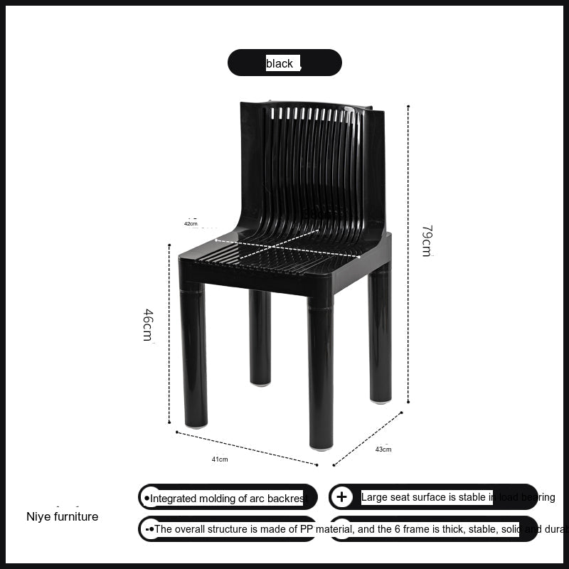 NIYE Zephyr Hollow Backrest Thickened Outdoor Chair from NIYE