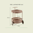 LAZYSPACE Stella Wrought Iron Coffee Table from LAZYSPACE