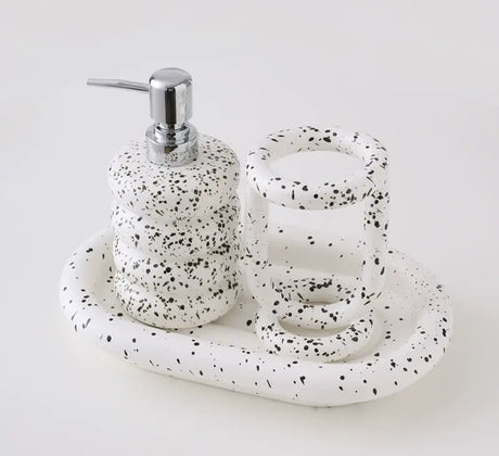 LENYVASEN Esme Elegant Bathroom Wash Cup Set from LENYVASEN