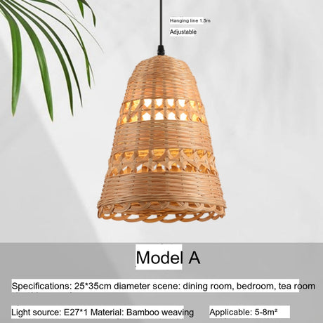 BOJI Harukaze Elegant Bamboo Pendant Light for Living Room from BOJI