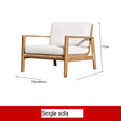RATTAN SPACE Amaya Stylish Waterproof Sofa & Scandinavian Coffee Table for Leisure from RATTAN SPACE