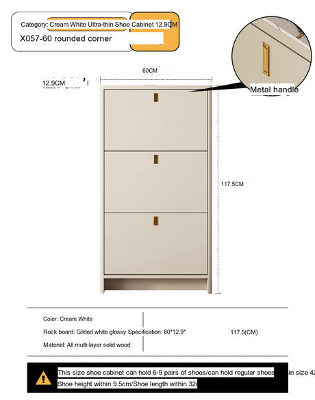 Leia Ultra Thin Shoe Cabinet from MODENG