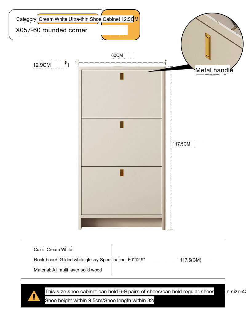 Leia Ultra Thin Shoe Cabinet from MODENG