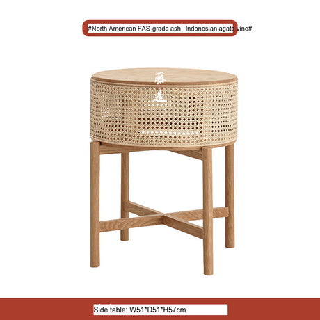 RATTAN FURNITURE Alhambra Rustic Natural Wood Side Cabinet from RATTAN FURNITURE