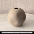 LIVETAI Marisol Elegant Round Ceramic Vase from LIVETAI