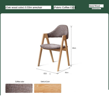 GENJI Elysia Contemporary Oak Dining Chair from GENJI