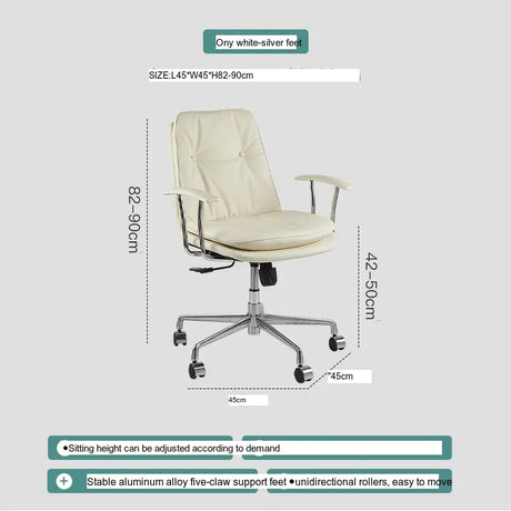 ABOUT WHITE Kaelson Ergonomic Creamy Office Chair from ABOUT WHITE