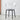 A&D Kastrup Sleek Modern Coffee Highchair from A&D