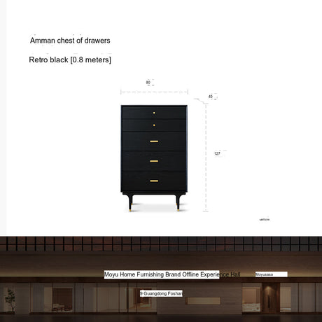 MOYU Aisling Elegant Colorful Dipping Storage Cabinet from MOYU