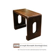 PAULOWNIA Zhaoyang Elegant Resonance Zen Table Stool from PAULOWNIA
