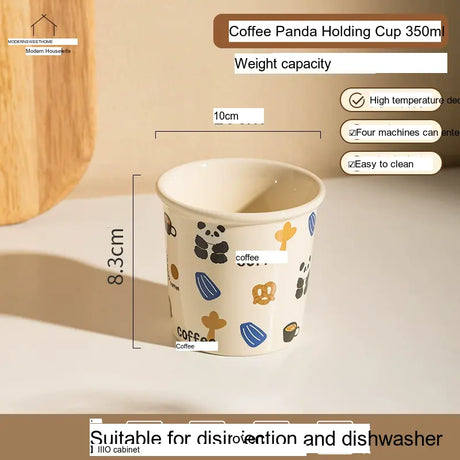 MH Taobao Elegant Insulated Glass Coffee Cup from MH