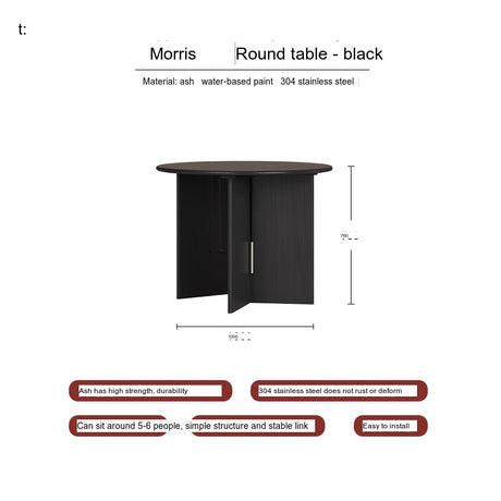 TELLS Yamaguchi Elegant Solid Wood Bauhaus Dining Table from TELLS