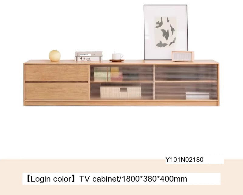 GENJI Santiago Elegant Solid Wood TV Cabinet Combo from GENJI