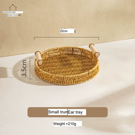 MH Zoriana Chic Imitation Rattan Fruit Plate Home Basket from MH