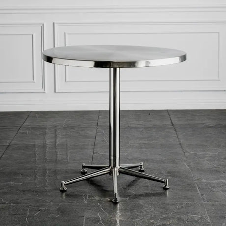 ABOUT WHITE Elowen Sleek Stainless Steel Outdoor Table from ABOUT WHITE