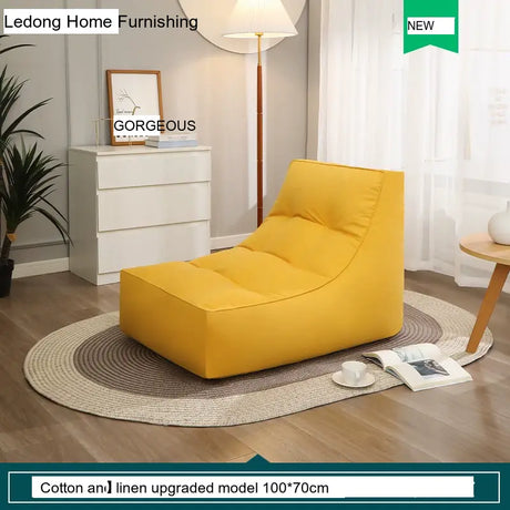 LEDONG Haruka Plush Adjustable Recliner Bean Bag Sofa from LEDONG