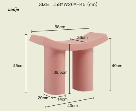 LAZYSPACE Emma Plastic Shoe Stool from LAZYSPACE