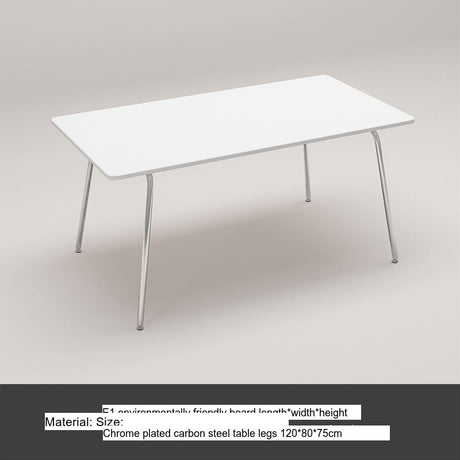 A&D Yuzuki Minimalist Creamy White Dining Table from A&D