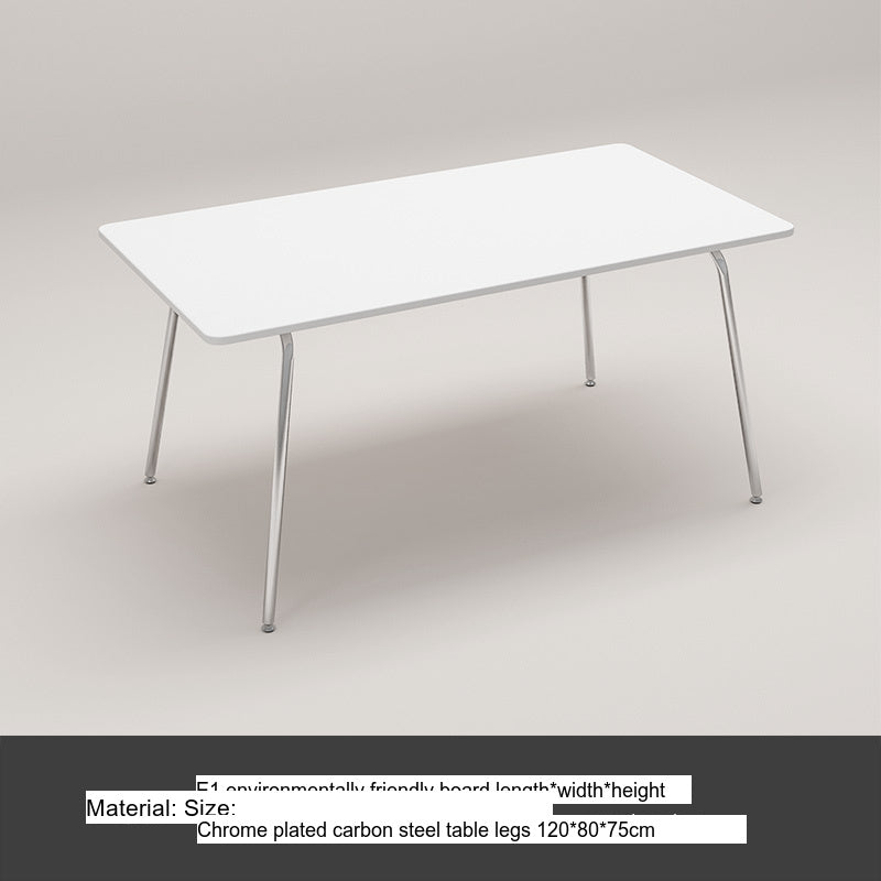 A&D Yuzuki Minimalist Creamy White Dining Table from A&D