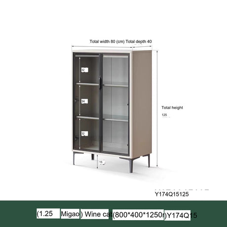 GENJI Haruto Elegant Solid Wood Wine Cabinet from GENJI