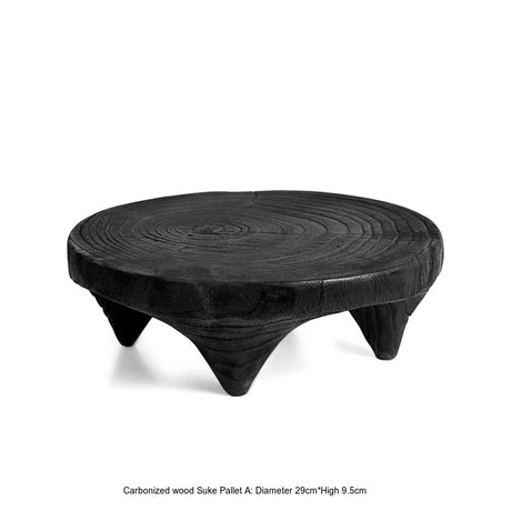 VAVINCI Alhambra Charcoal Grilled Modern Wabi-Sabi Round Fruit Tray from VAVINCI