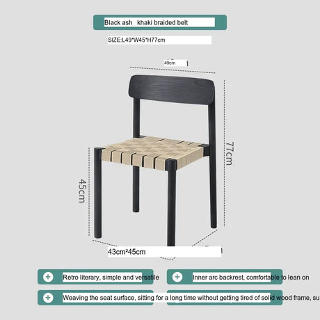 ABOUT WHITE Elysia Scandinavian Design Natural Wood High Chair from ABOUT WHITE