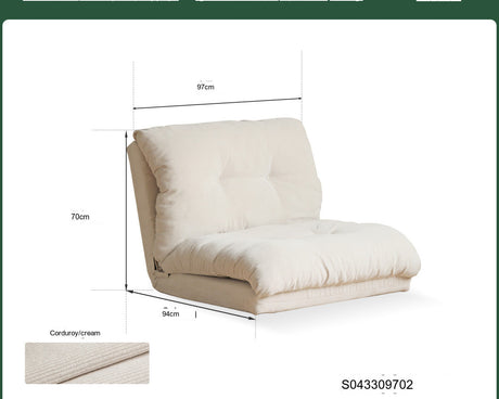 GENJI Aveline Cozy Cream Upholstered Sofa from GENJI