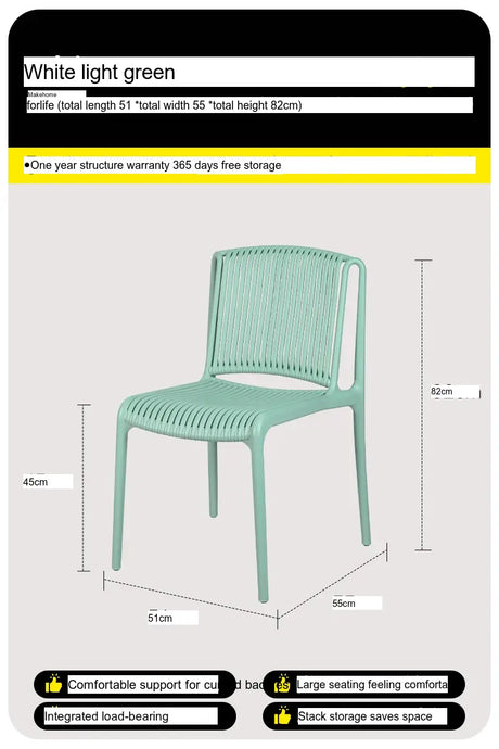 ABOUT WHITE Marisol Sleek Ergonomic Dining Chair from ABOUT WHITE