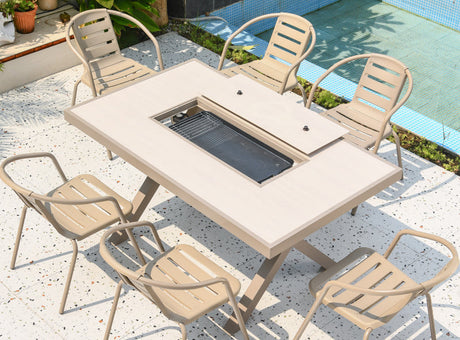 MOJIA Callista Aluminum Outdoor Lounge Chair for Modern Villas from MOJIA