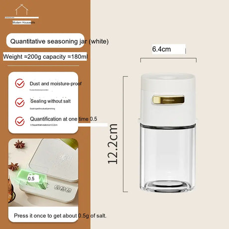MH Araceli Modern Kitchen Salt Container with Control Mechanism from MH