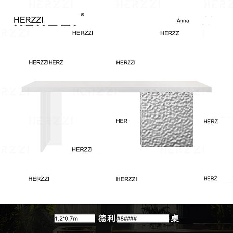 HERZZI Alhambra Minimalist Transparent Dining Set from HERZZI