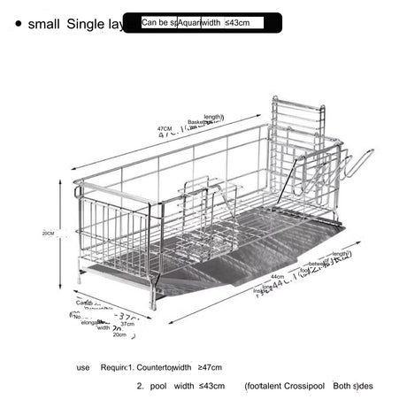 SUCO Haruki Space-Saving Stainless Steel Drying Rack from SUCO
