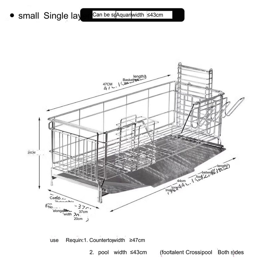 SUCO Haruki Space-Saving Stainless Steel Drying Rack from SUCO