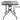 EXCELLENT Santiago Sleek Modern Outdoor Steel Glass Round Table Set from EXCELLENT