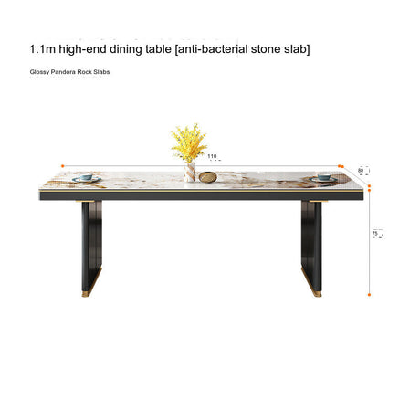 QUANMU Santiago Luminescent Rectangular Luxury Table from QUANMU