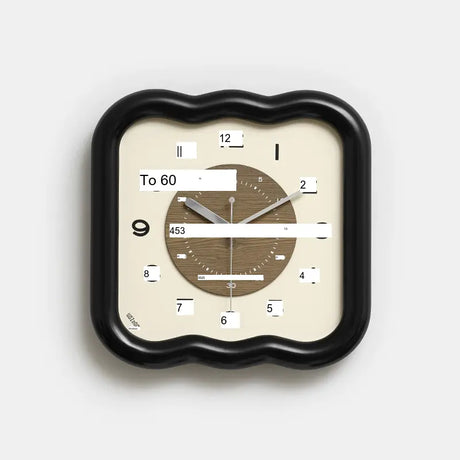 MANDELA Elowen Modern Cream Retro Wall Clock from MANDELA